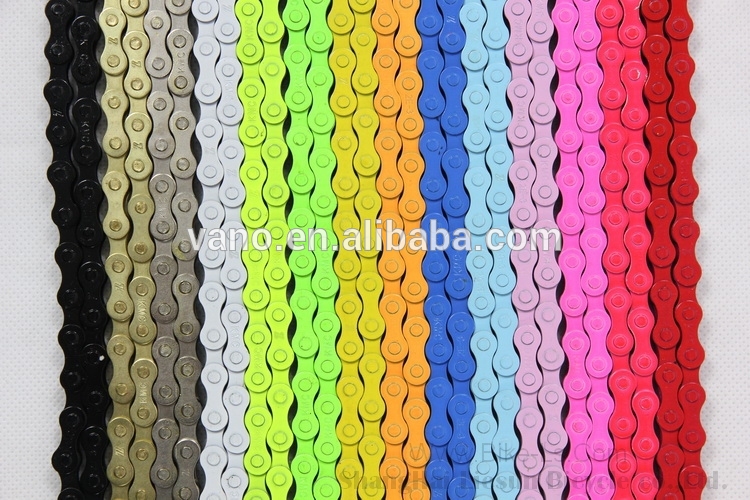 Good quality colored black titanium motorcycle chain