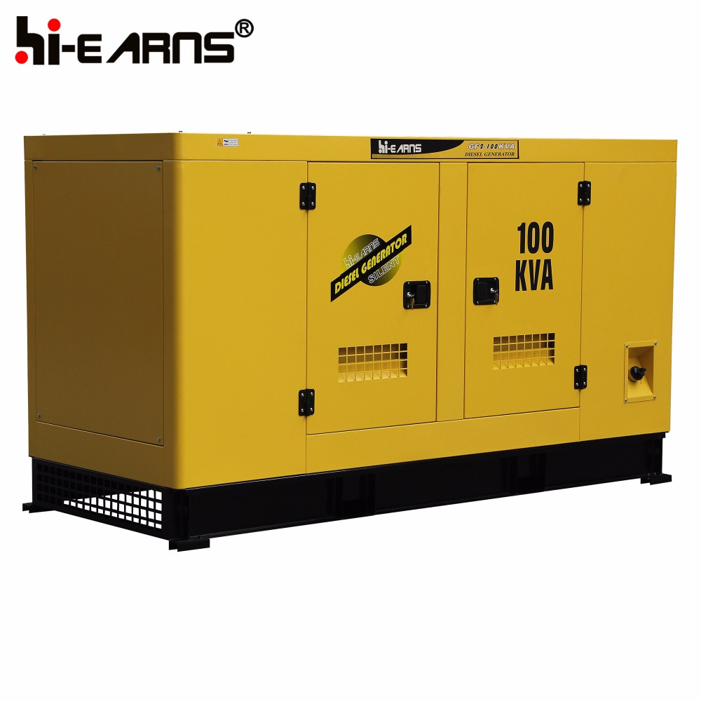 Water-cooled Chinese Weifang Huadong engine 100kva generator