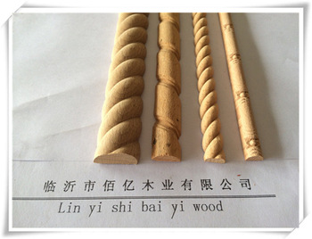 high quality teak wood moulding/ LVL pine wood moulding Linyi Baiyi made