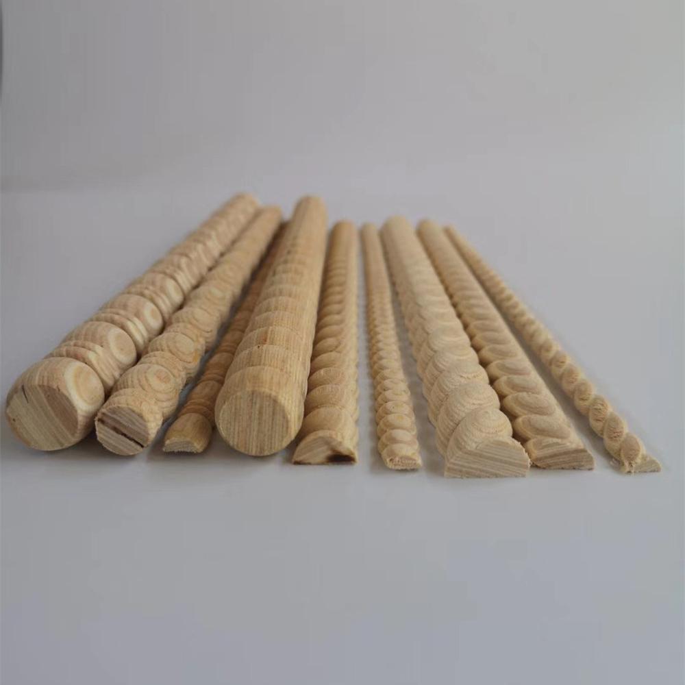 Solid Wood Mouldings Decorative Crown Wood Moldings for Furniture Door frames