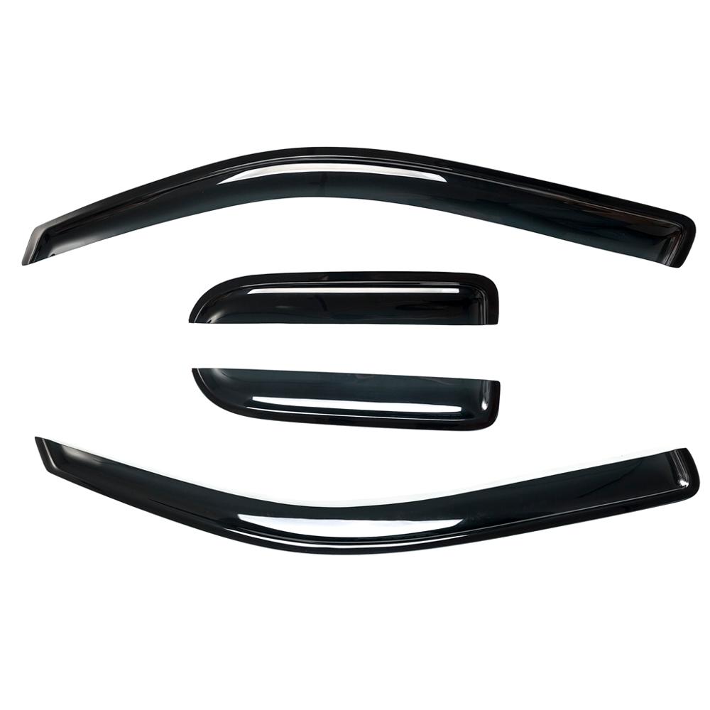 ICBM  4pcs Visor Window Sun Rain Guard Wind Deflector for  F150 Extended Cab 04-14