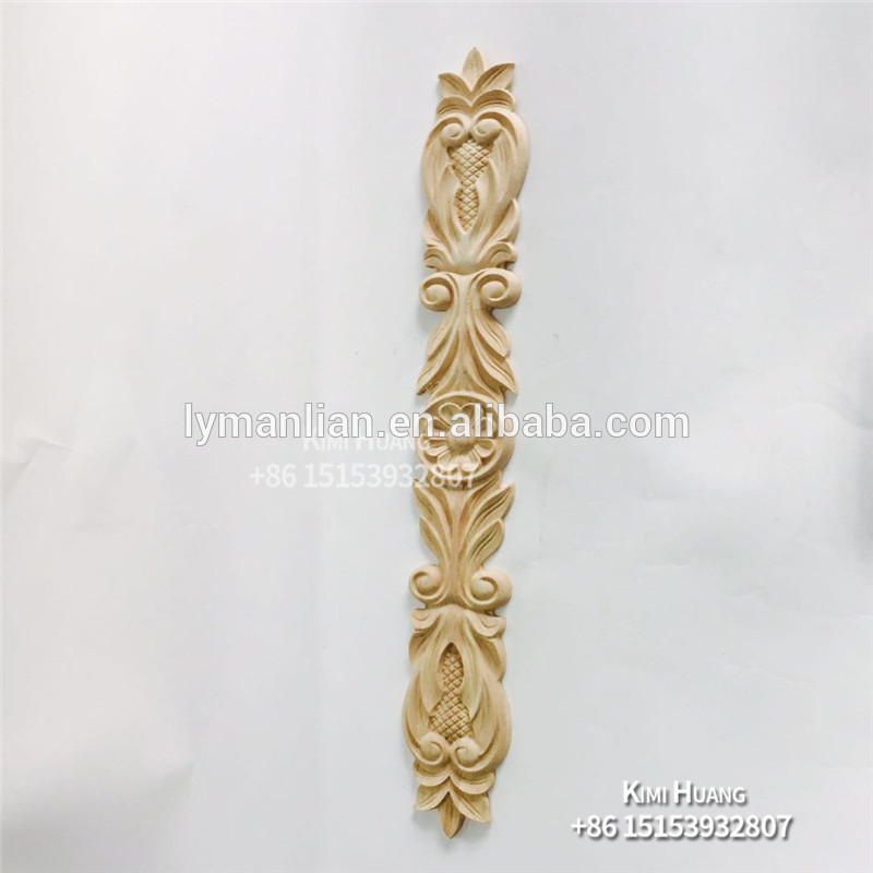 Exquisite CNC wood carving decoration appliques and onlays for sale
