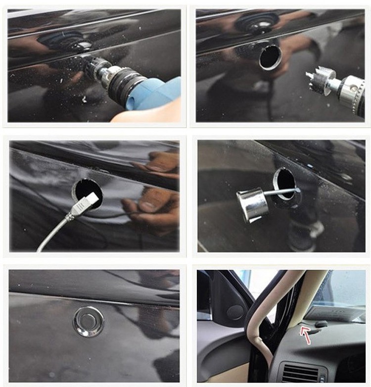 Universal parking sensor system LED sensitivity parking space sensor