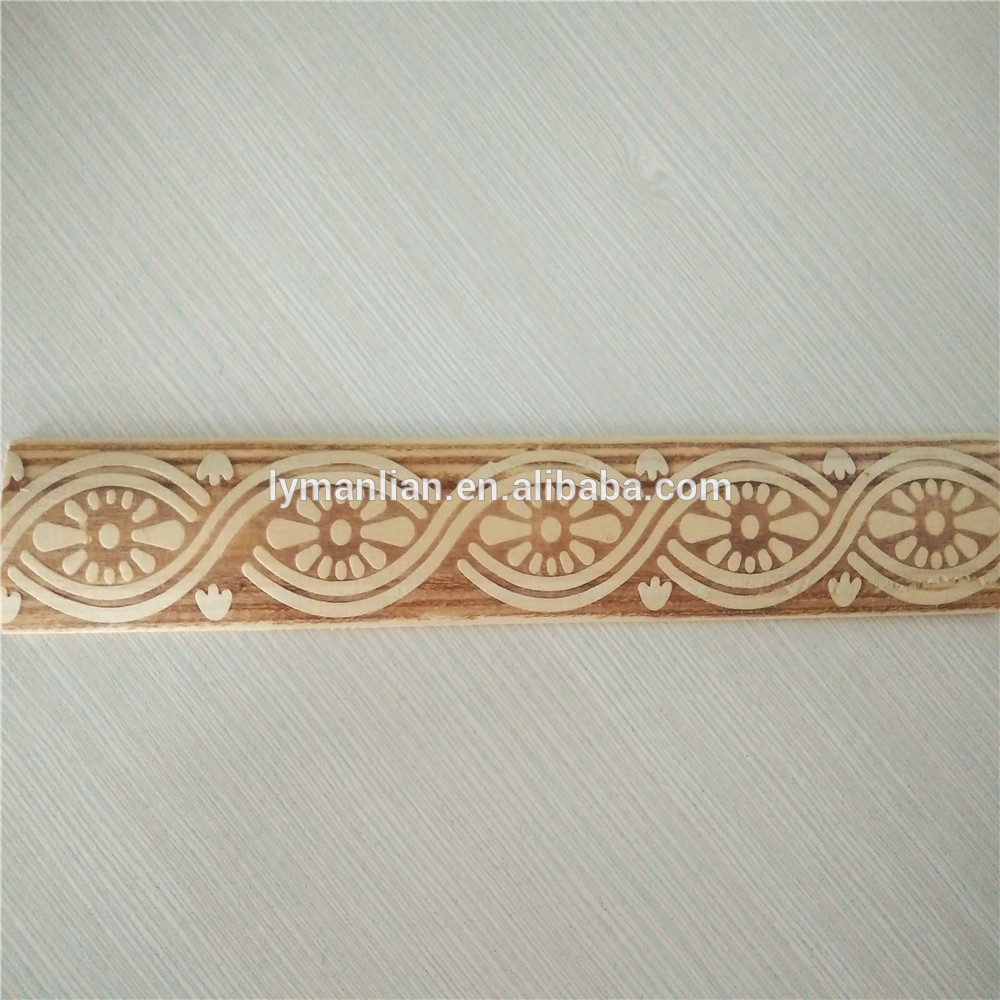 Decorative Teak wood moldings for Home embossed mouldings