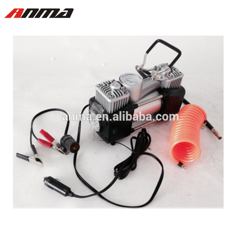 2 Cylinder mini portable car tire air compressor price 100PSI