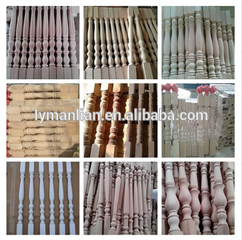 hot sale Red oak handrail solid wood staircase baluster with competitive prices