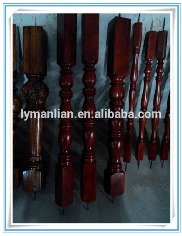 wood stair nosing/edge protection wood moulding solid stair railing