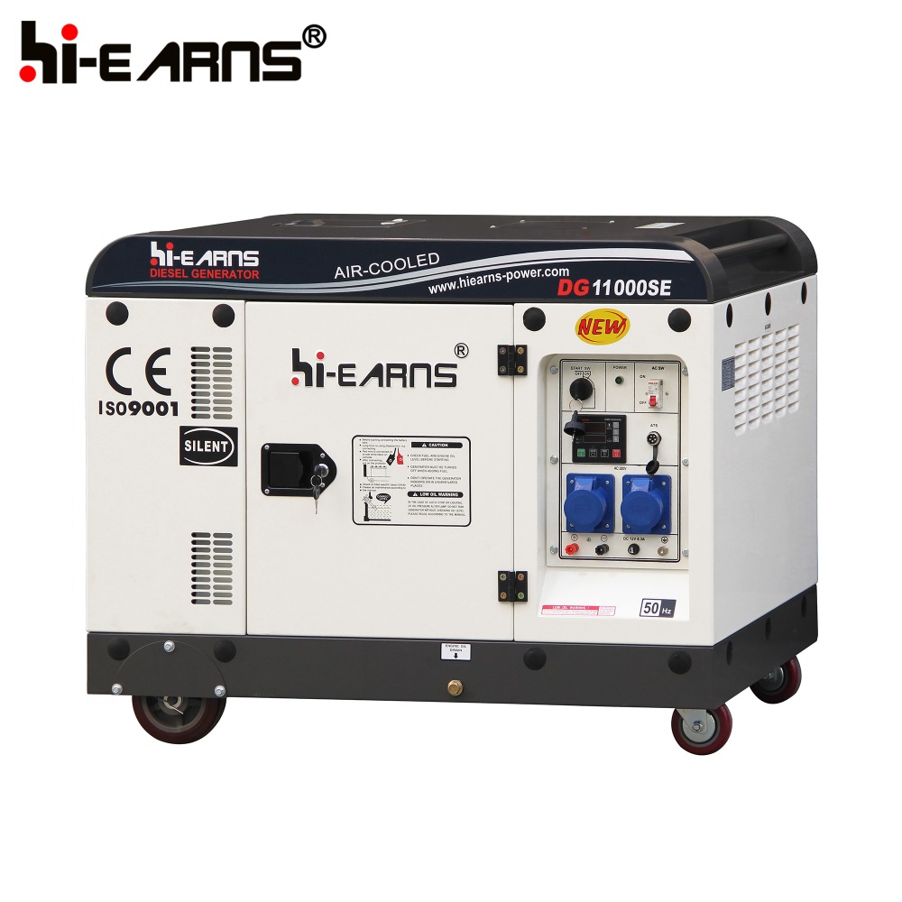 7.5KW single cylinder 50HZ 3000rpm silent diesel generator