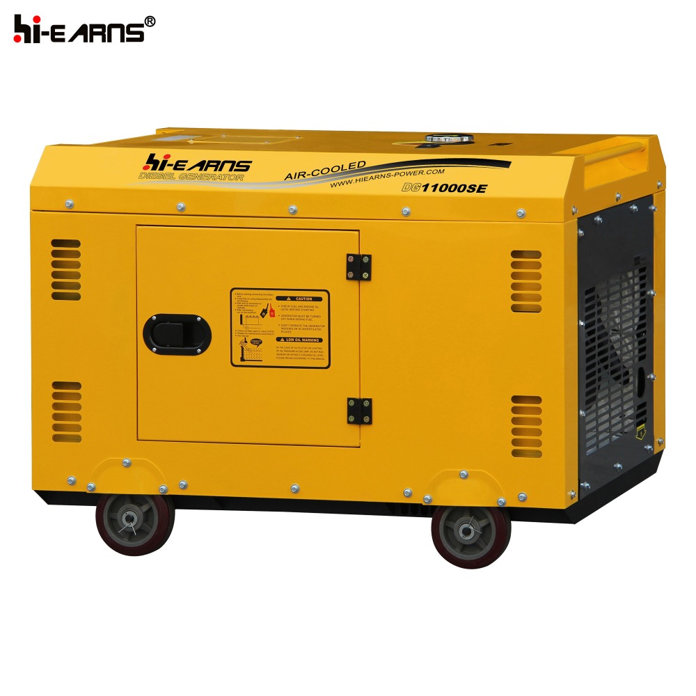 Patent product big silent canopy 7KW rated output 198 diesel engine generator