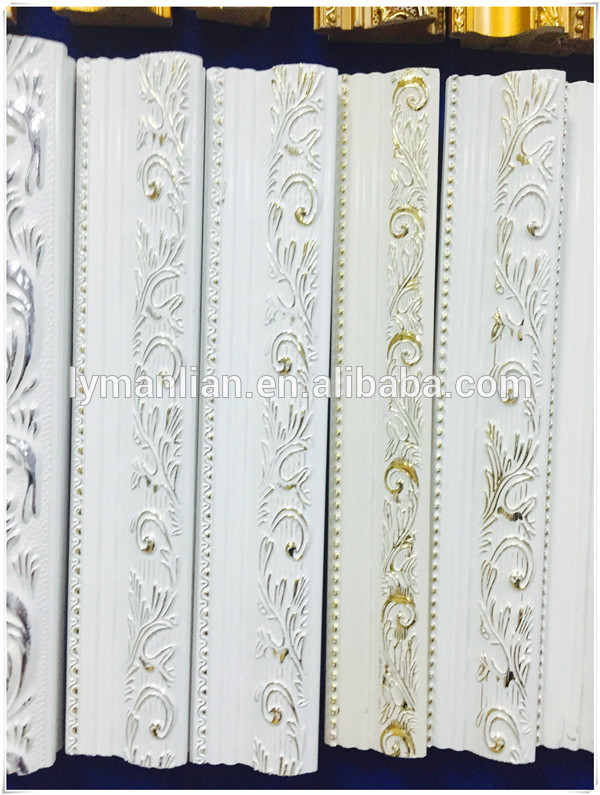 Hot sale decorative material interior moulding pu material wood moulding for sale