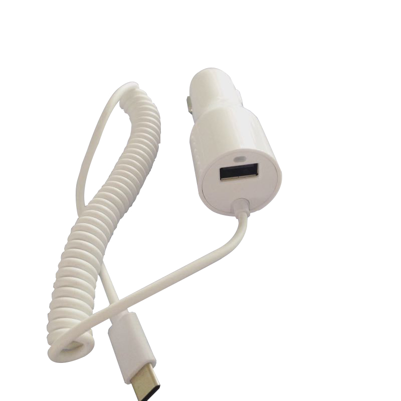 Portable Car Charger 5V 2.4A With USB + Cable