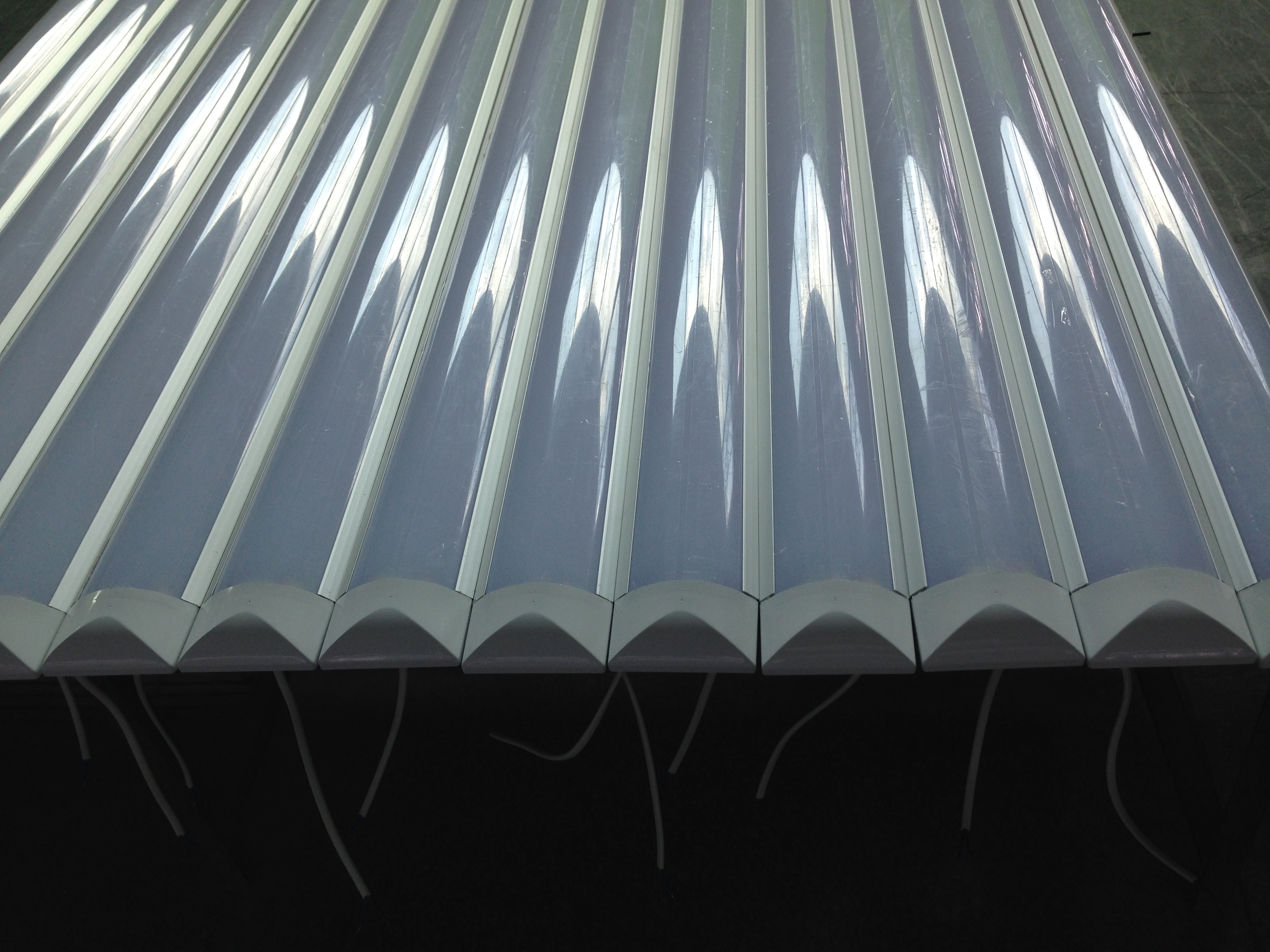 5 foot 50 watt high lumens milky cover led flat light with wall mounted