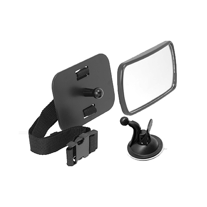 Suction & strap baby safety rear view mirror 17*10.5cm shatterproof baby car mirror
