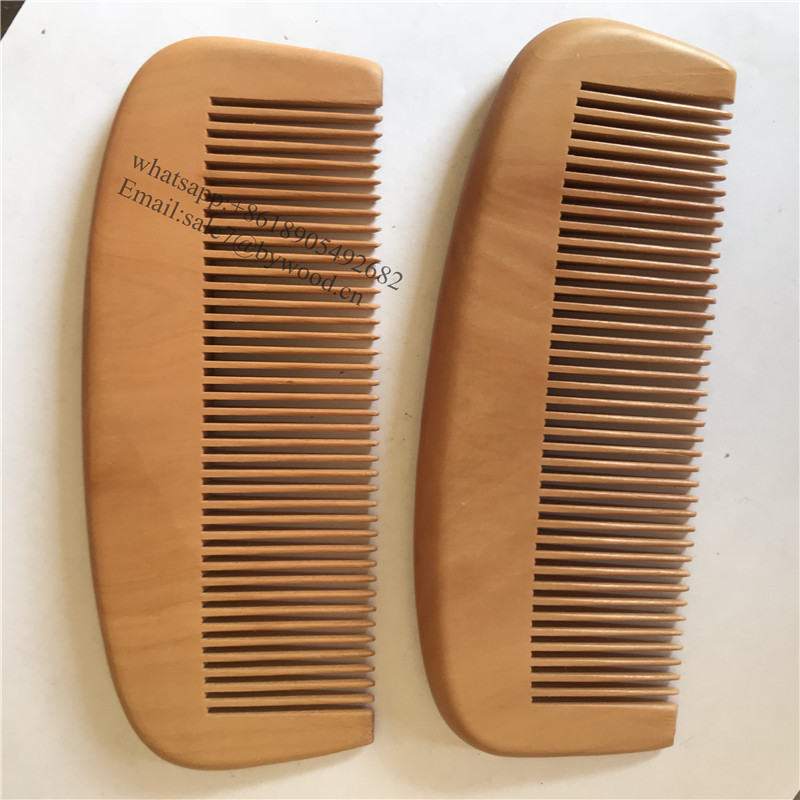 double tooth comb carving wood  beard comb