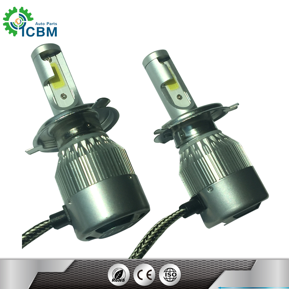 Autovizion Super Bright 12V Auto Car Led Headlight,H4 H7 H13 H11 9004 9005 9006 9007 Hi Lo Beam C6 Car Led Headlight Bulb