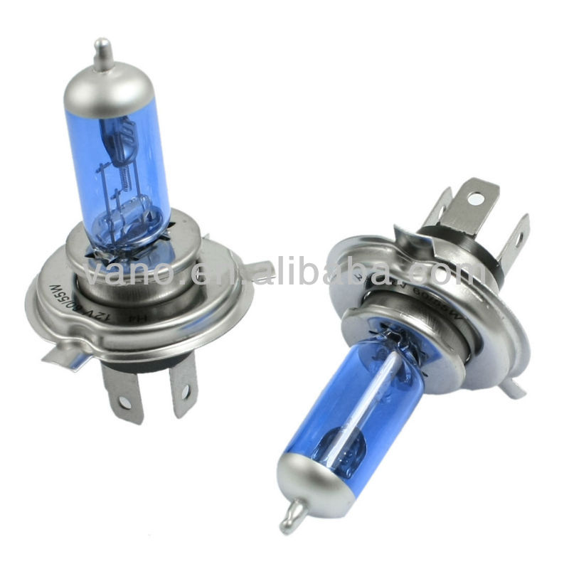 super quality white h4 halogen bulbs12v 35/35w 6000K headlight for sale