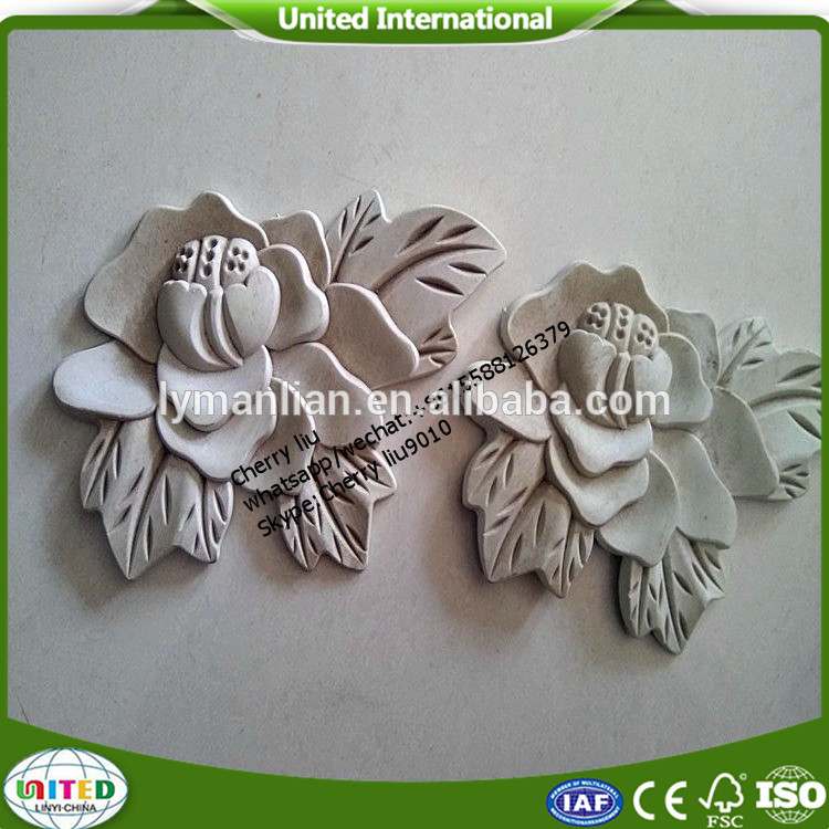 furniture Wood appliques embroidered rose appliques