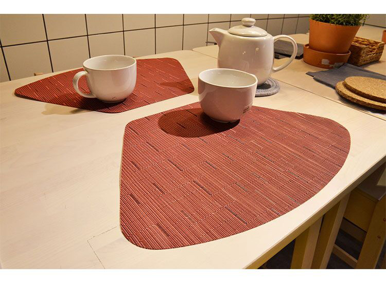 Tabletex Cheap hot sale simple anti-slip kitchen lunch PVC anti slip placemat new design dinner set wholesale tablemat