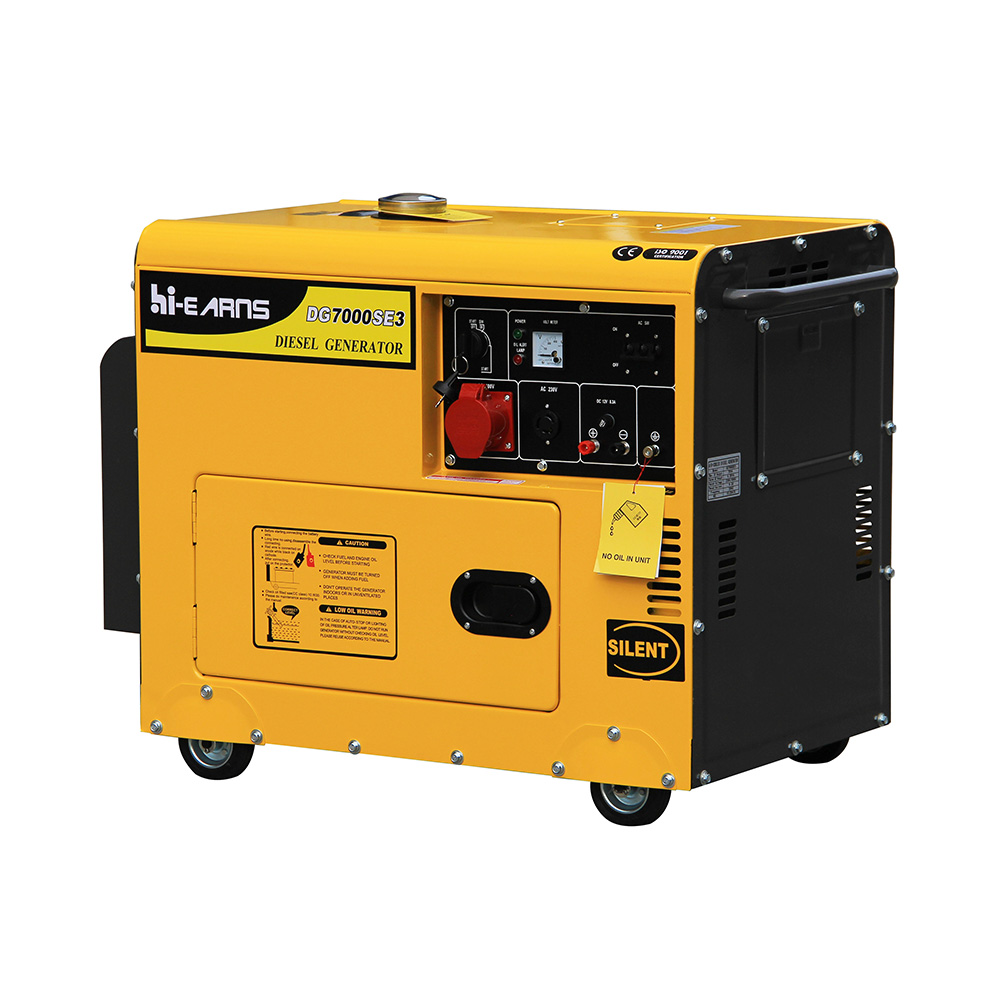 High quality 5.5KVA silent three phase diesel generator