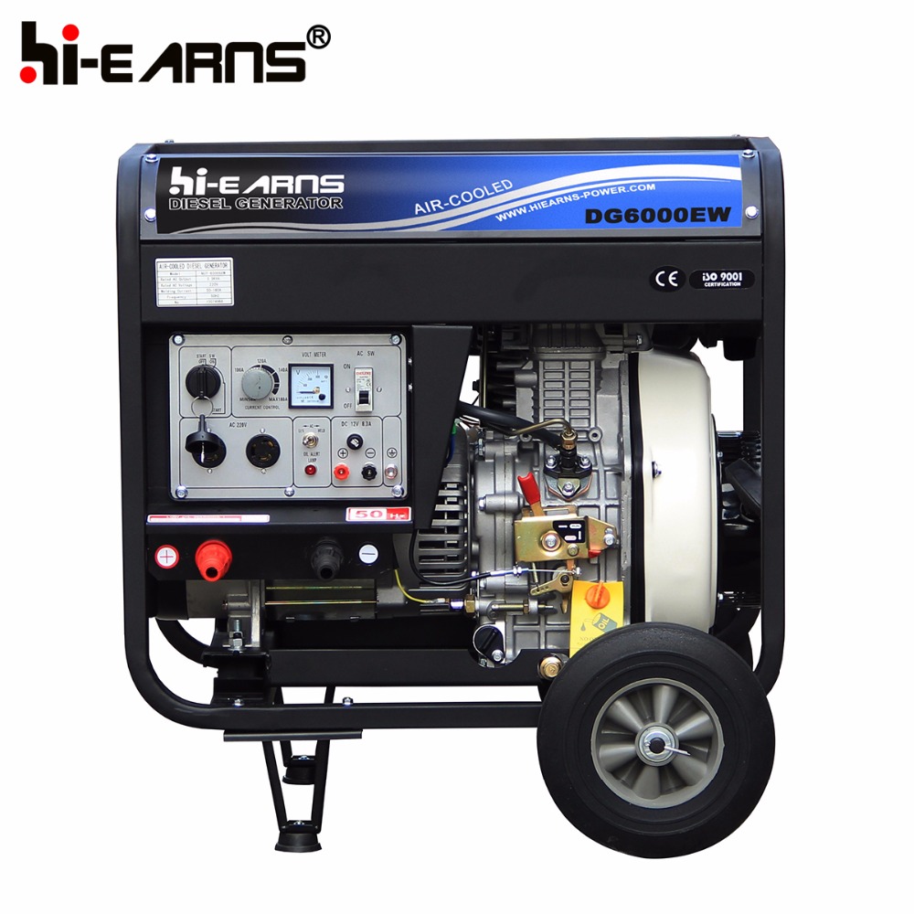 1.8KW air cooled welding machine portable welding machine prices DG6000EW