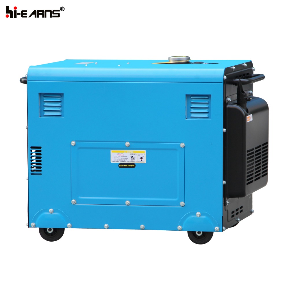 6.5KW reducing valve silent model popular type single phase diesel generator