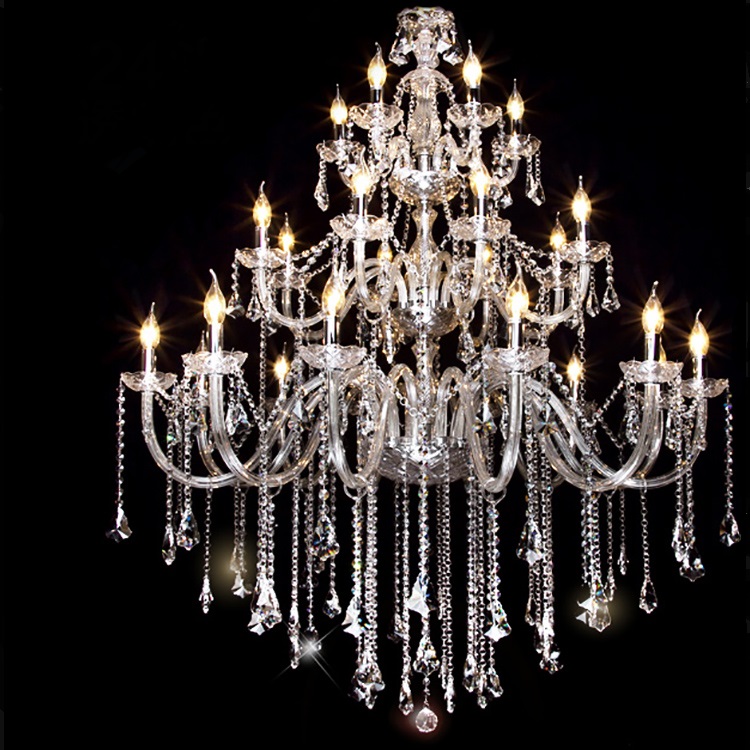 Decoration Wrought Iron Cover Modern Crystal Chandelier