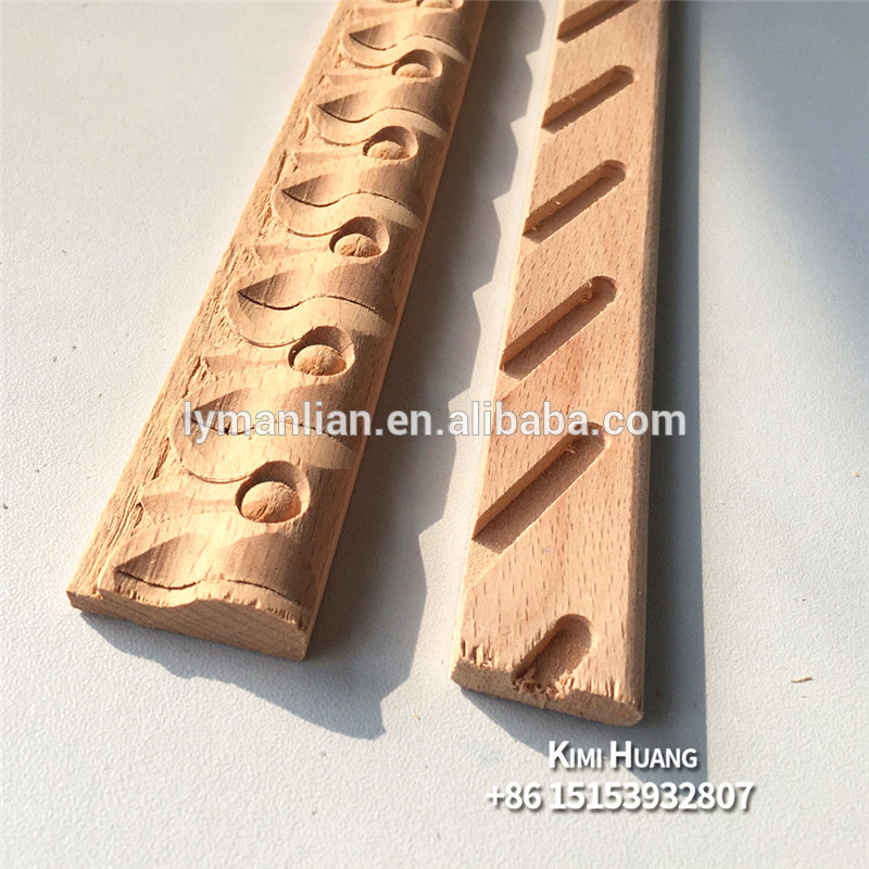 Europe Steam Beech Wood Carving Crown Ceiling Furniture Mouldings