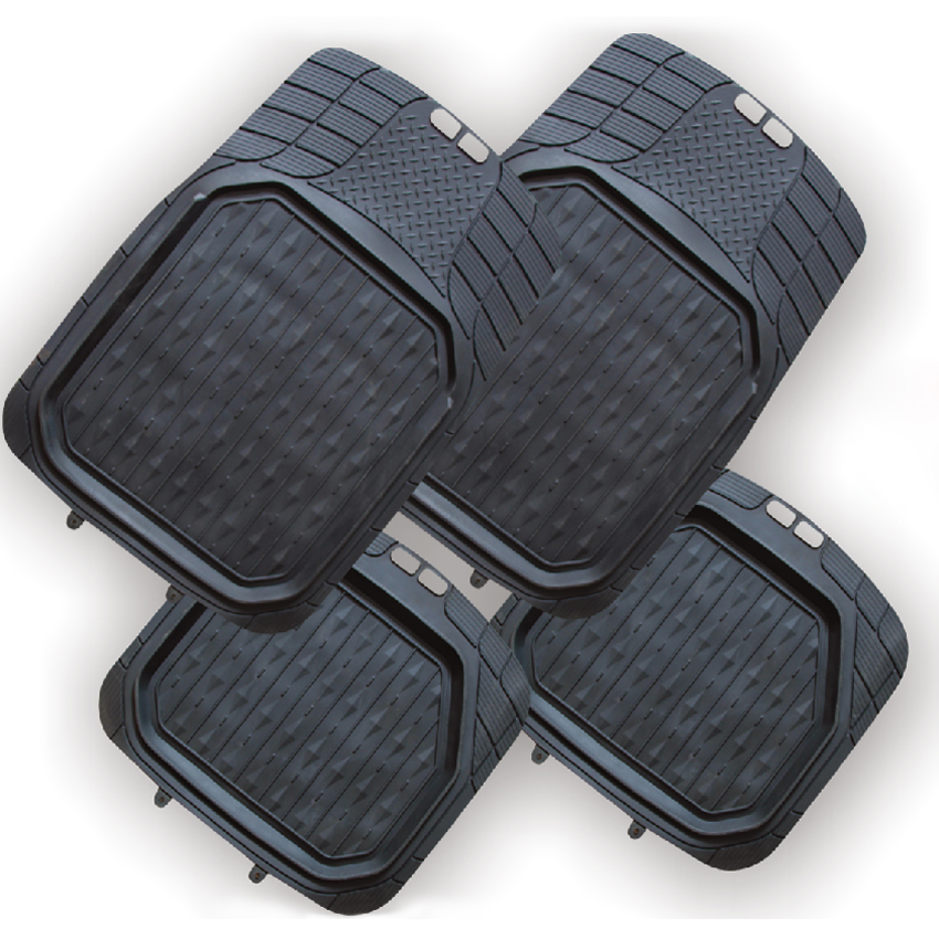 4.5KGS 4pcs/set anti-slip PVC car floor foot mat