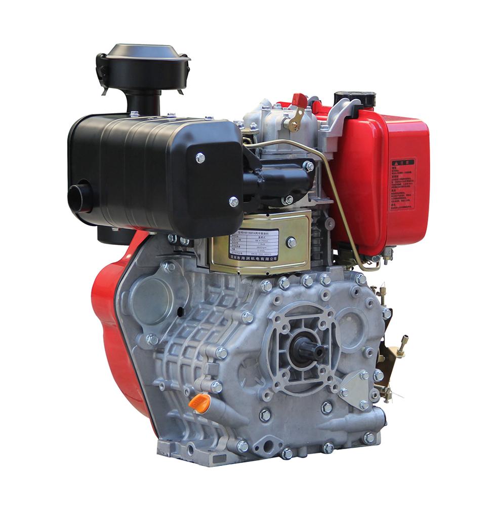 7.5KW spline shaft recoil start red color diesel engine price