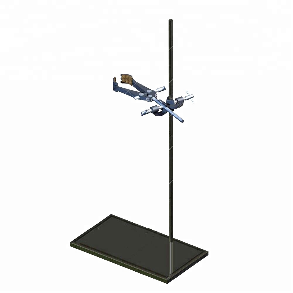 Educational laboratory retort stand complete