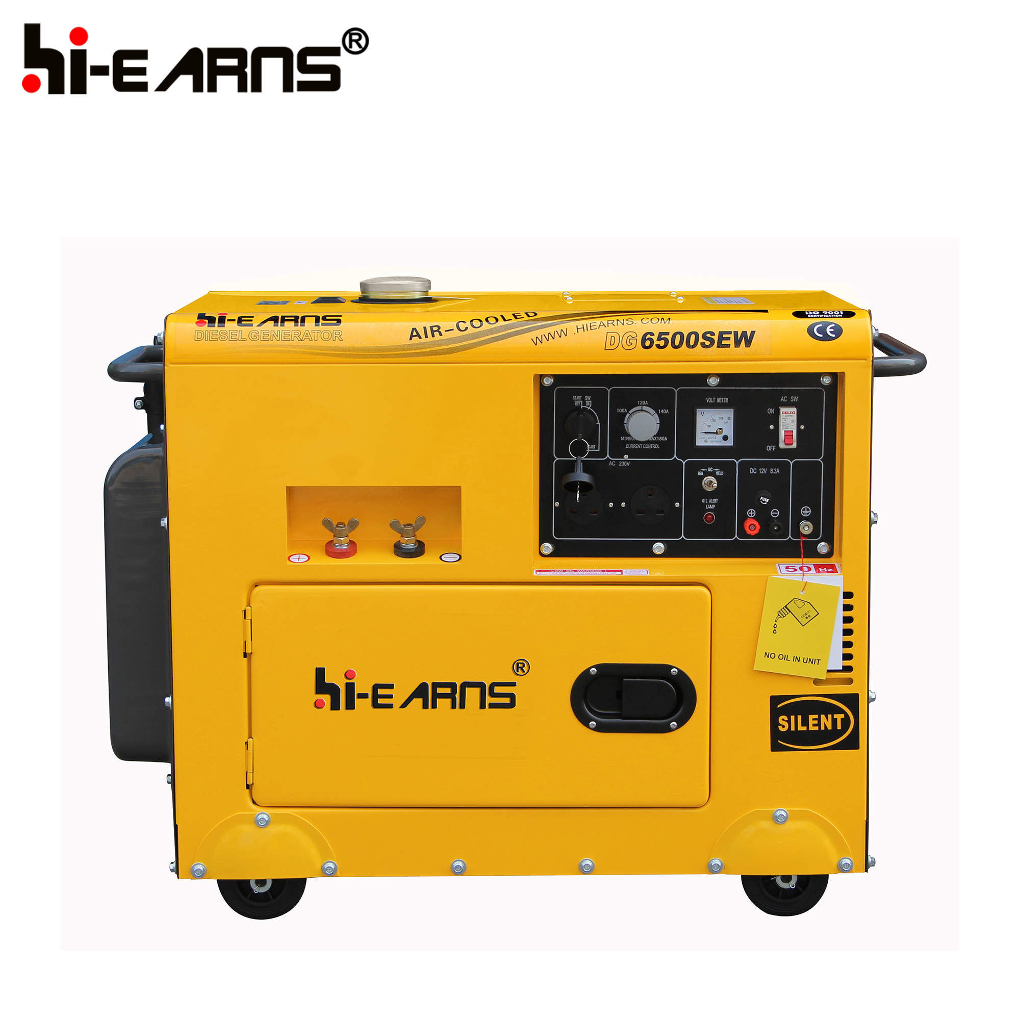 2KW Air-cooled single cylinder silent type diesel welder generator