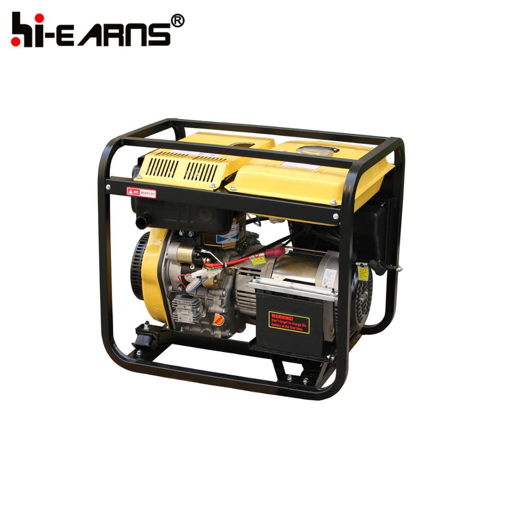 factory 5KVA 220V open type single phase Portable diesel Generator