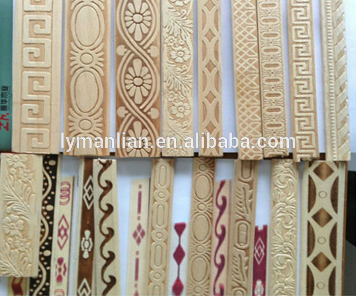 Trim door frame wooden moulding embossed engineered wood
