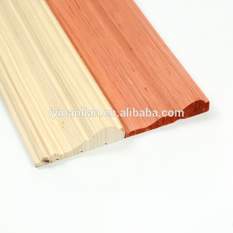 Interior decoration high quality Hand carving wood door frame wooden mouldings for furniture