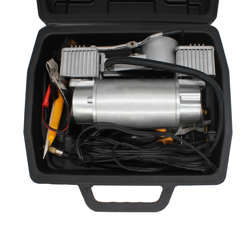 DC 12V double cylinder car air compressor