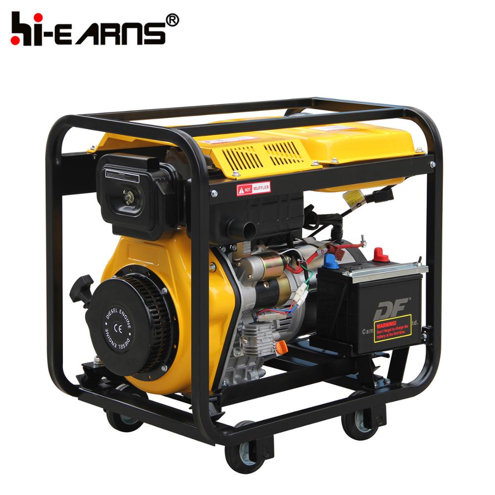 5KW open type single phase Portable open frame Camping diesel Generator