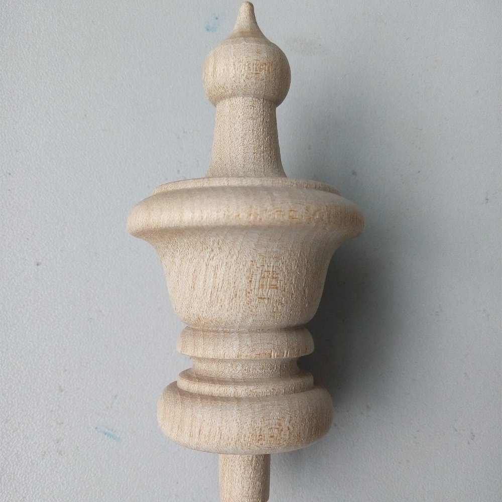 Pine wood finials
