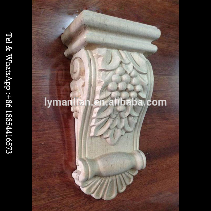 Hand carved antique wood corbels