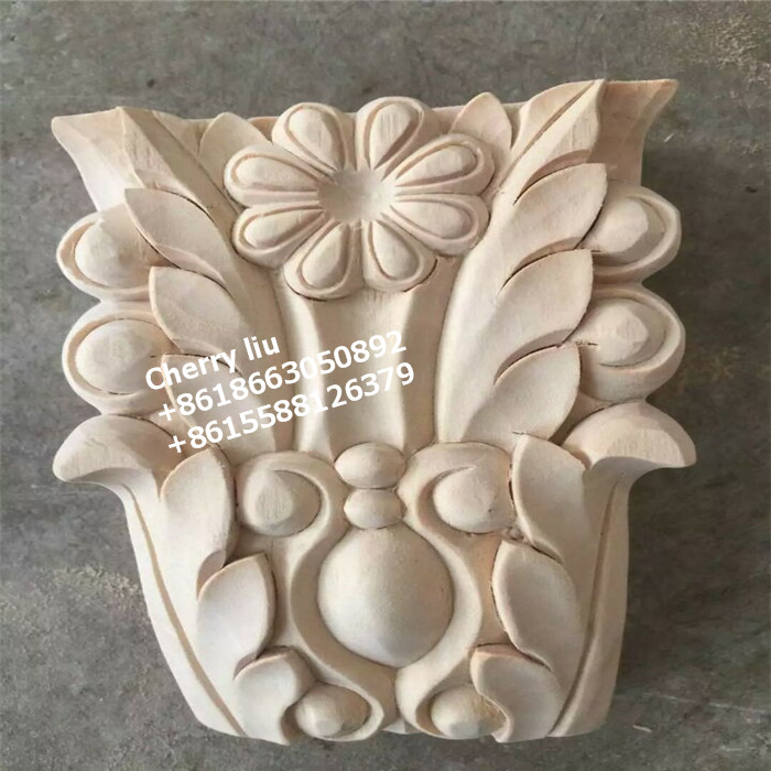 cnc wood carving furniture Wood appliques and onlays wood capitals