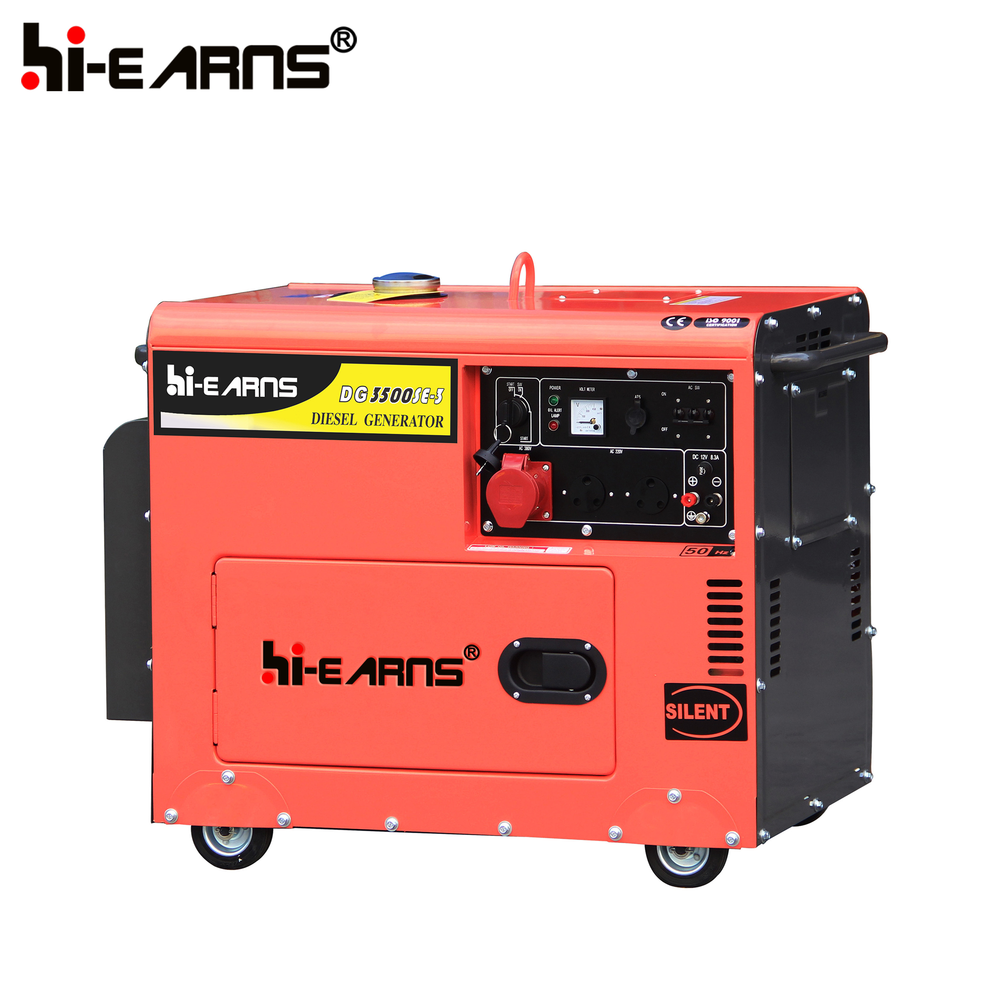 3W three phase silent portable diesel generator