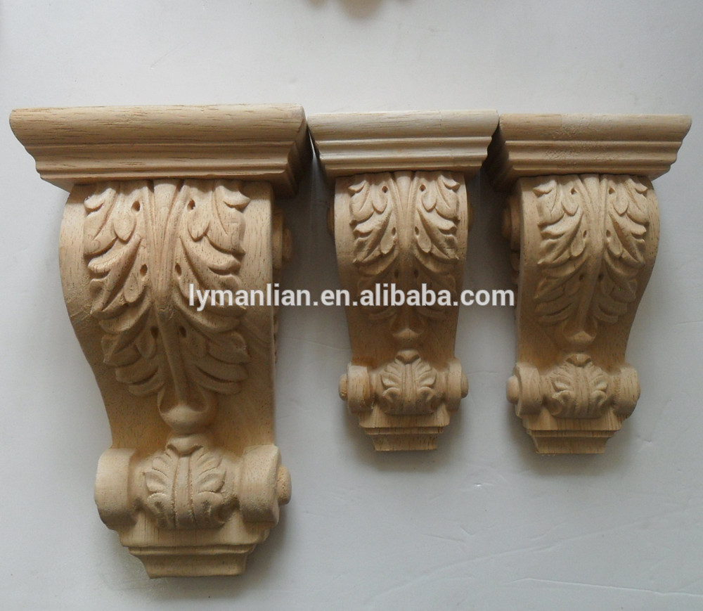 Wood carving crafts unfinished corbels and ornaments
