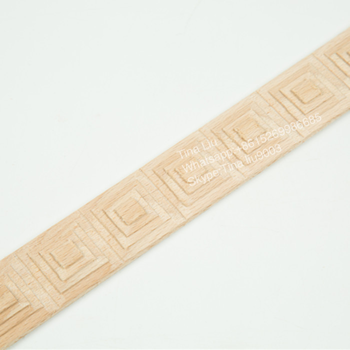 CNC Excellent Steam Beech Carved Wood Decorative Mouldings