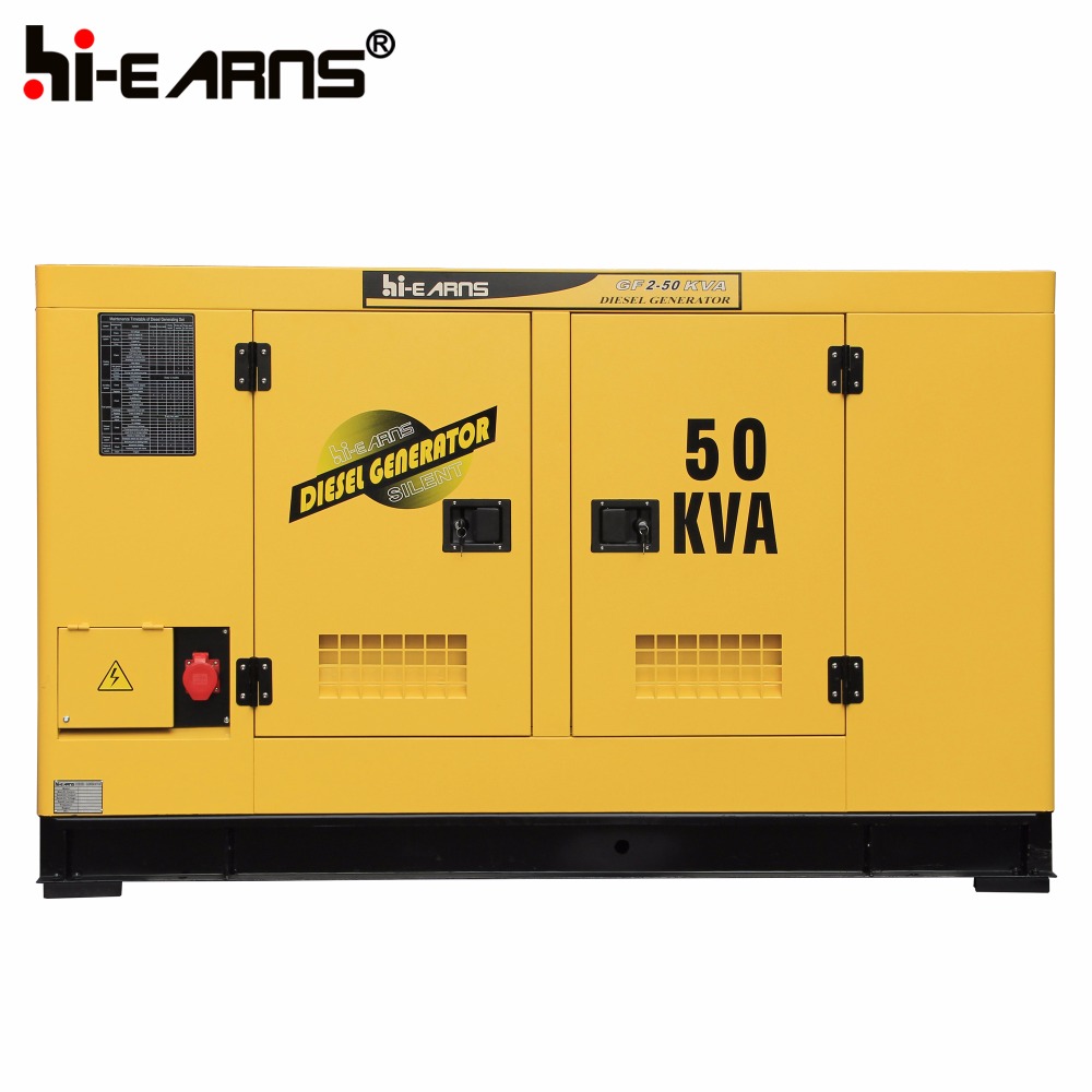 Water-cooled Chinese Weifang Huadong engine 50kva generator price