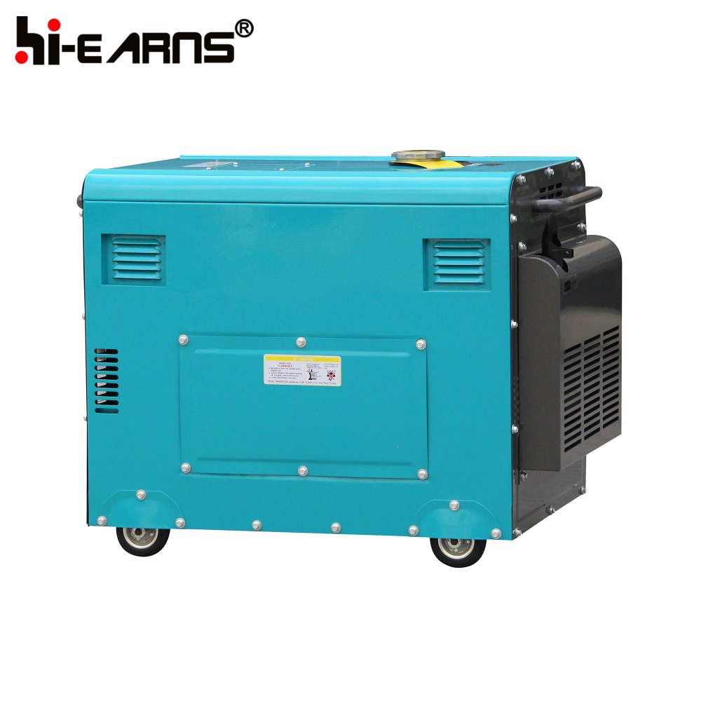 6KW power electric low fuel consumption silent diesel generator set