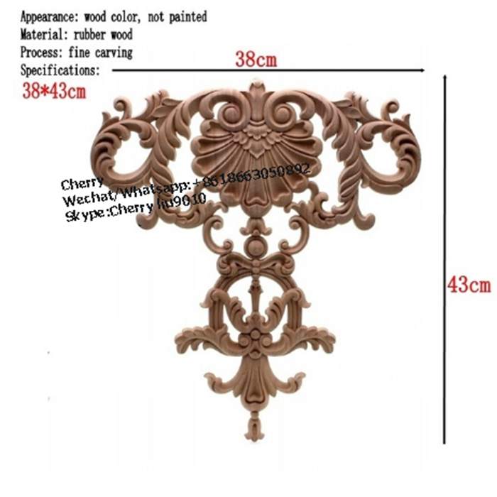 Decorative Wood Rosette Overlays Wood Appliques