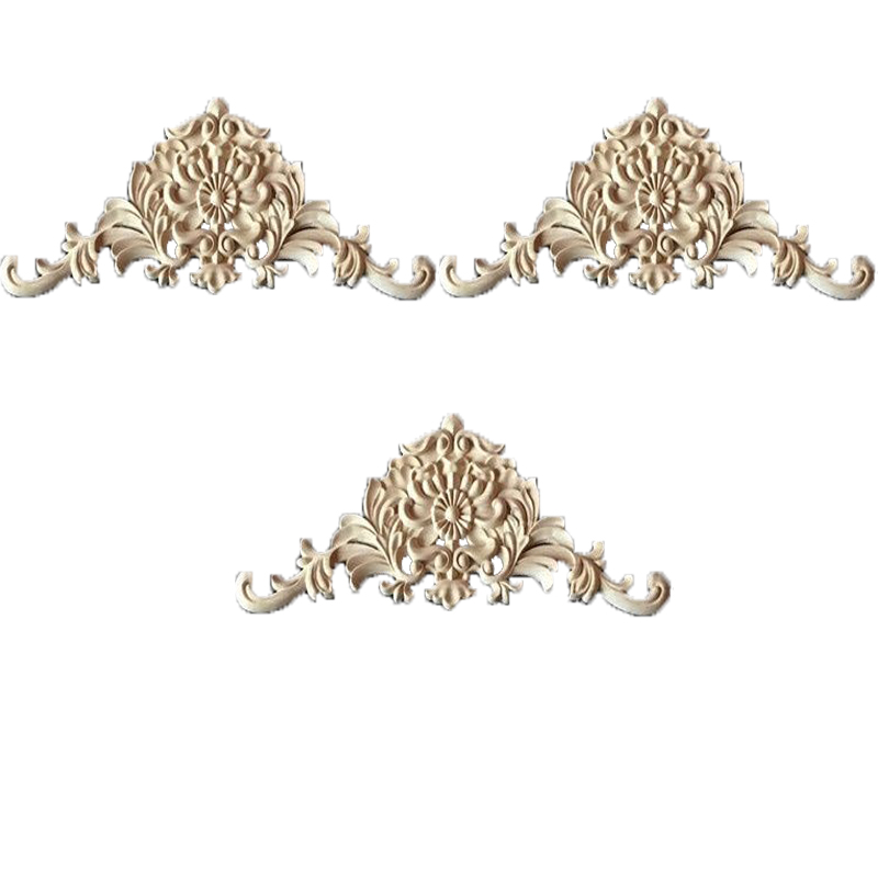 solid wood  carving carved furniture wood appliques onlays