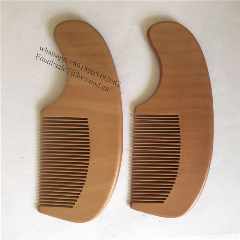 CNC carved wooden hair combs bulk hair combs