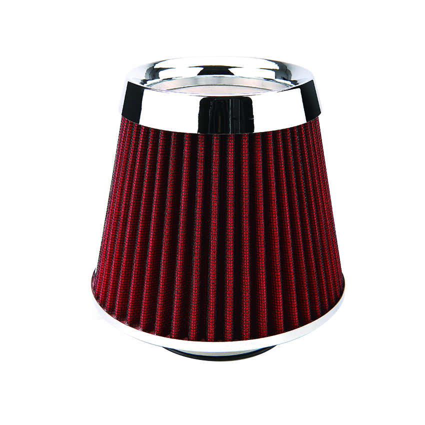 100mm Car Air Filter With Rubber Ring Customized Logo Printing