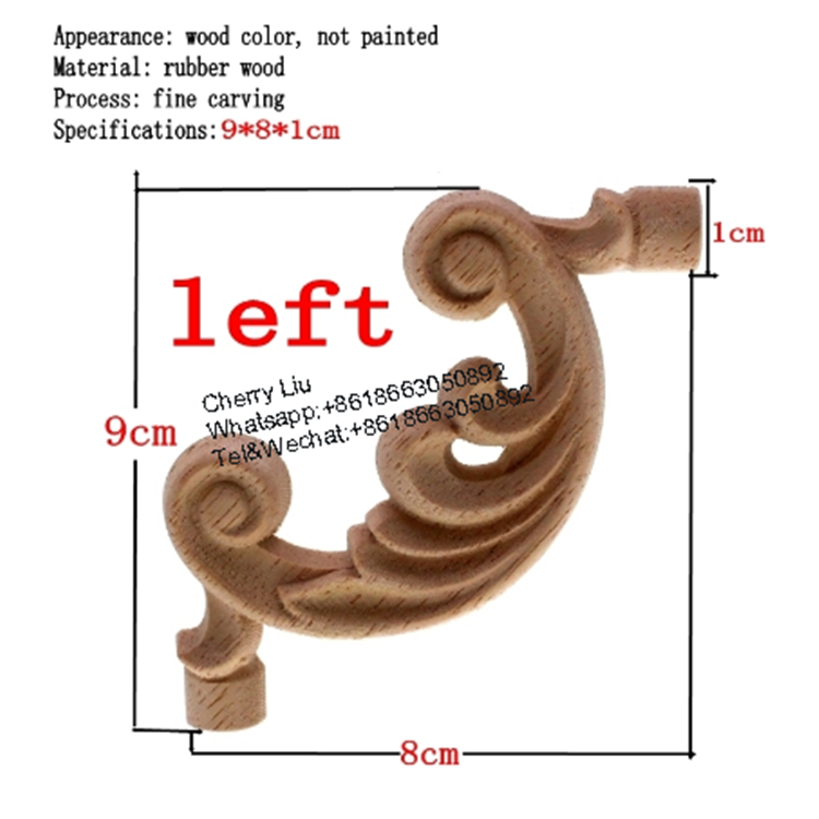 Wooden Carving Onlay Applique Rosette Corbel Carving