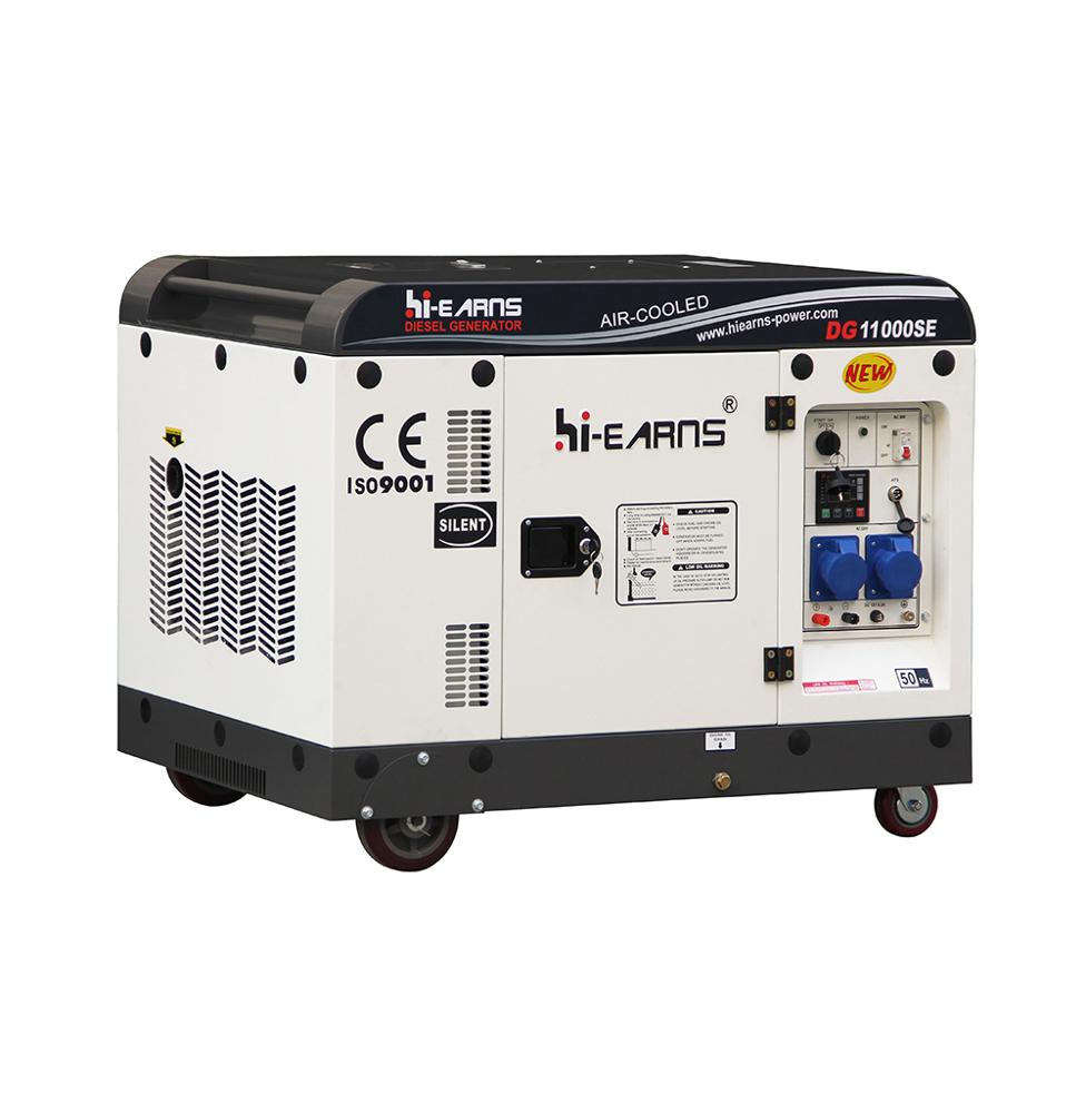 DG11000SE3 8KW 10KVA Soundproof 198FA diesel generator price